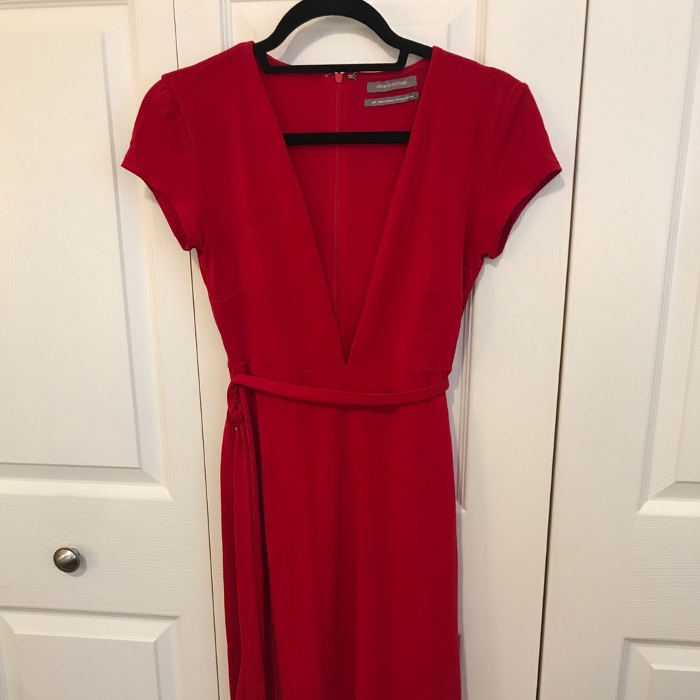 Urban Outfitters Red Wrap Dresz size small